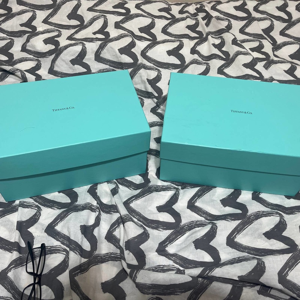 Two large Tiffany & Co Perfect for stylish storage/decor